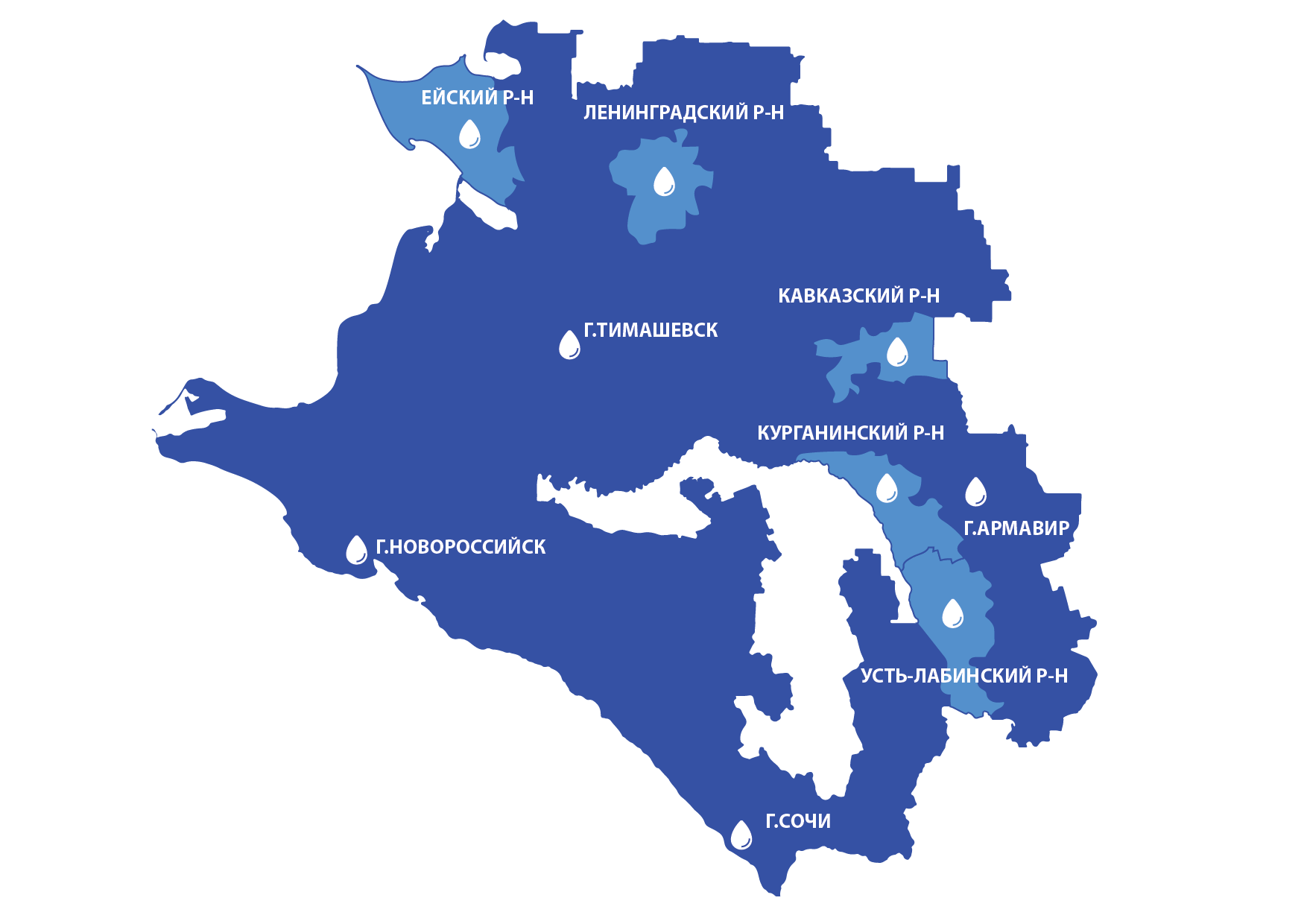 Карта краснодарского края 2020